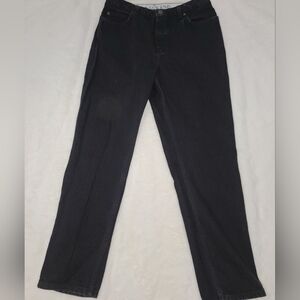 Lands' End Black Straight Leg Jeans